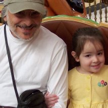 "Riding the merry-go-round with Daddy." (October 6)