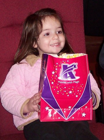 "My first time seeing a movie in a theater!" (November 21)