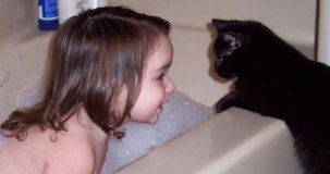 "Wedgie visits me in the tub." (November 28)