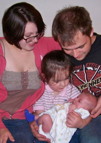 "Melissa and Nolan let me hold Chloe!"
