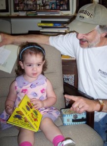 "Visiting Daddy's office."