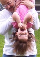 "I'm upside down girl!"