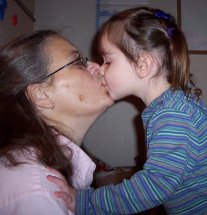 "A kiss for my Mommy." (September 24)
