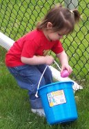 "The Easter Bunny visited my house, too!"