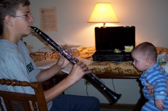 "I'm amazed when Brother Charles plays his clarinet!"