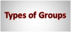 Types of Groups