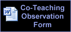 Co-Teaching Observation Form