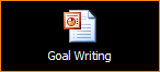 PowerPoint:  Goal Writing