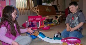 A play date with my friend, Hunter.