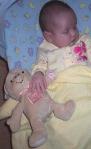 Napping with Cuddly Bear
