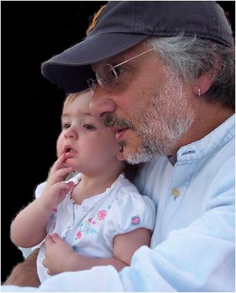 Daughter Eva Catherine (age 1) and Tom