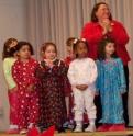 I played a little kid in the Christmas program.
