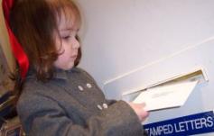 Mailing our holiday letters. (December 17)