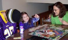 I won Monopoly! (Charles can't believe it.)