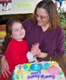 Celebrating Mommy's birthday. (February 22)