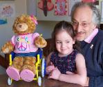 I built this teddy bear for Daddy's birthday. (April 4)