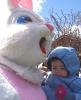 I met the Easter Bunny at the park.