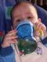 Drinking from a sippy cup at 5 months