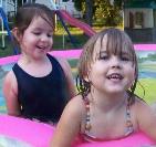 Swimming with Julianna.