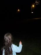 Watching fireworks on the Fourth of July!