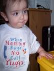 We got this t-shirt at the Greek Festival.