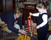Playing with Grandma.