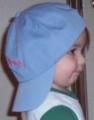 I'm wearing Daddy's hat.