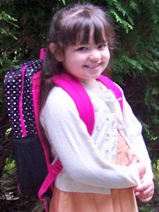 My first day of kindergarten!