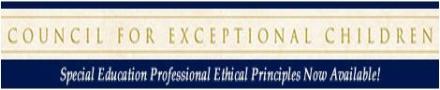 Special Education Professional Ethical Principles