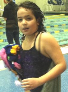 I won two events and came in third in another.