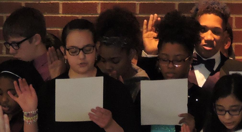 Taking the STAND pledge.