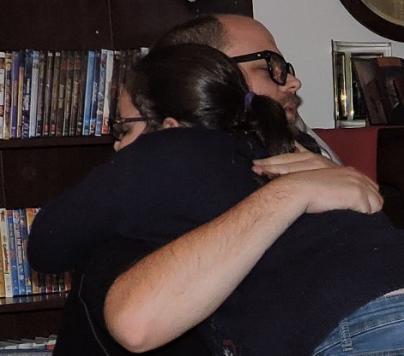 A hug for my brother Nolan.