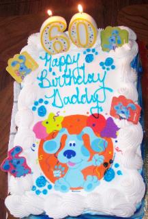 I picked out Daddy's birthday cake.