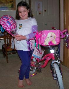 ... a new bike from Mommy and Daddy!