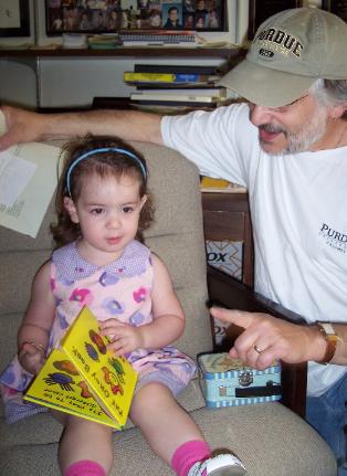 Visiting Daddy's office.