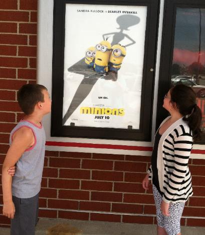 We took Lucas to see the Minions.