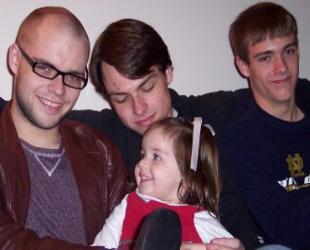 Thanksgiving with my brothers Nolan, Alex, and Charles.