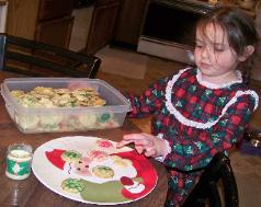 Putting out cookies and egg nog for Santa!