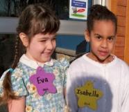 Isabella and I were the first ones there.