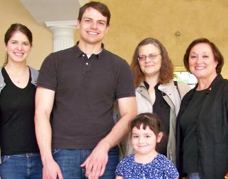 Mary, Alex, Mom, and Mrs. Tulla