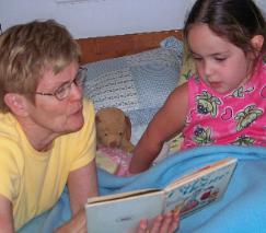 Grandma read a bedtime story to me, ...