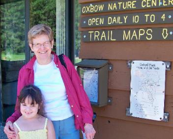 Visiting the Oxbow Nature Center.