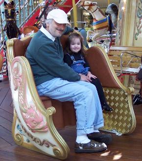 On the merry-go-round with Daddy and ...