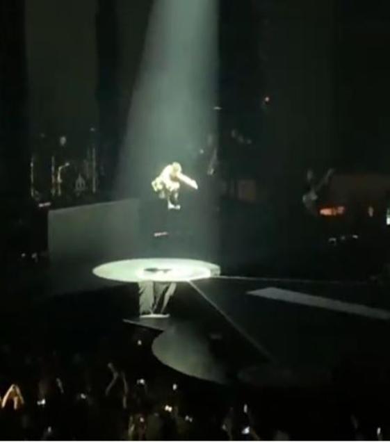 Brendon Urie jumped up through the floor!